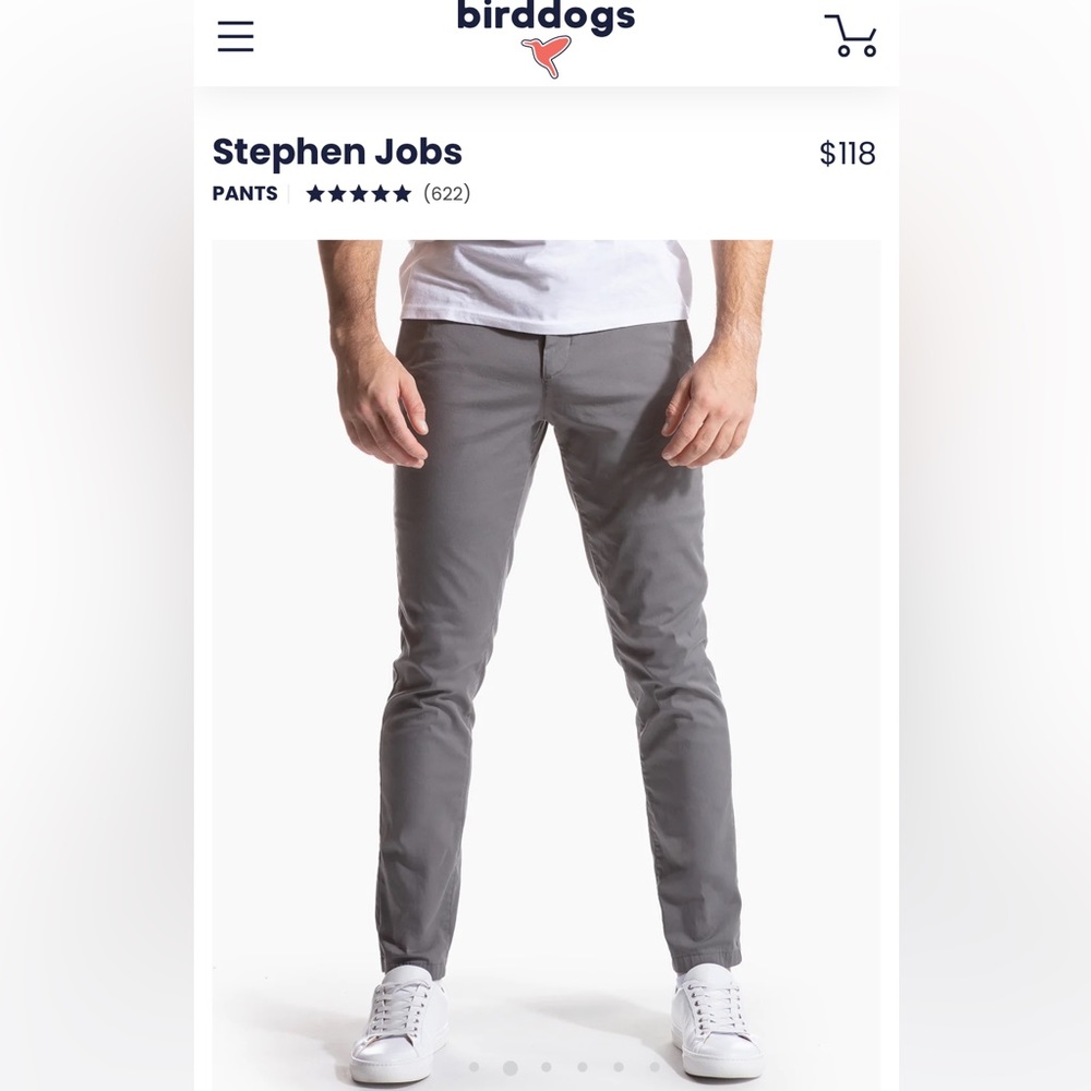 Graphite Gray birddog Stephen Jobs pants